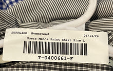 Load image into Gallery viewer, Guess Mens Gray White Striped Long Sleeve Collared Pockets Button-Up Shirt Sz L

