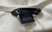 Load image into Gallery viewer, Armani Exchange Womens Beige Scoop Neck Wide Strap Pullover Tank Top Size S
