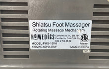 Load image into Gallery viewer, HoMedics FMS-150H White Gray Rotating Mechanism Shiatsu Foot Massager Not Tested
