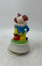Load image into Gallery viewer, Vintage Porcelain Ceramic Revolving Clown Figurine Statue Wind Up Music Box
