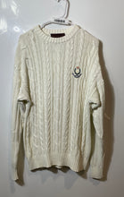 Load image into Gallery viewer, Chaps Ralph Lauren Mens White Long Sleeve Cable-Knit Pullover Sweater Size Large
