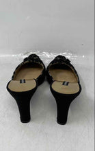 Load image into Gallery viewer, Bruno Magli Womens Black Slip-On Block Mules Sandals Size 5B
