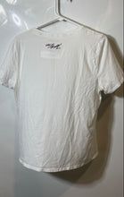 Load image into Gallery viewer, Karl Lagerfeld Womens White Black Short Sleeve Crew Neck Graphic T-Shirt Size L
