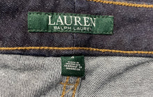 Load image into Gallery viewer, Lauren Ralph Lauren Womens Blue Denim Dark Wash Modern Curvy Straight Jeans Sz 4
