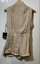 Load image into Gallery viewer, Authentic Simply Vera Vera Wang Womens Beige Snap Utility Vest Size L With Tag
