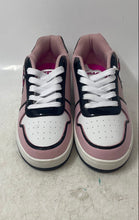 Load image into Gallery viewer, Hello Kitty Womens Pink White Leather Lace-Up Low Top Sneaker Shoes Size 9
