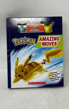 Load image into Gallery viewer, Scholastic Pokémon Amazing Moves Book With Pikachu And Bulbasaur Pencil Toppers
