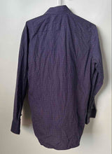 Load image into Gallery viewer, Hugo Boss Mens Purple Geometric Collared Long Sleeve Dress Shirt Size 15.5
