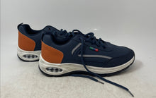 Load image into Gallery viewer, Corasun Mens Blue Leather Low Top Lace-Up Sneaker Shoes Size EUR 42
