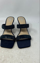 Load image into Gallery viewer, Vince Camuto Womens Aslee Blue Square Toe Slip-On Kitten Slide Sandals Size 10M

