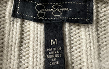 Load image into Gallery viewer, Jessica Simpson Womens Taupe Beige Faux Fur Sleeveless Full-Zip Hoodie Size M
