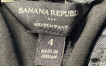 Load image into Gallery viewer, Banana Republic Womens Black Hayden Stretch Pull-On Dress Pants Size 4
