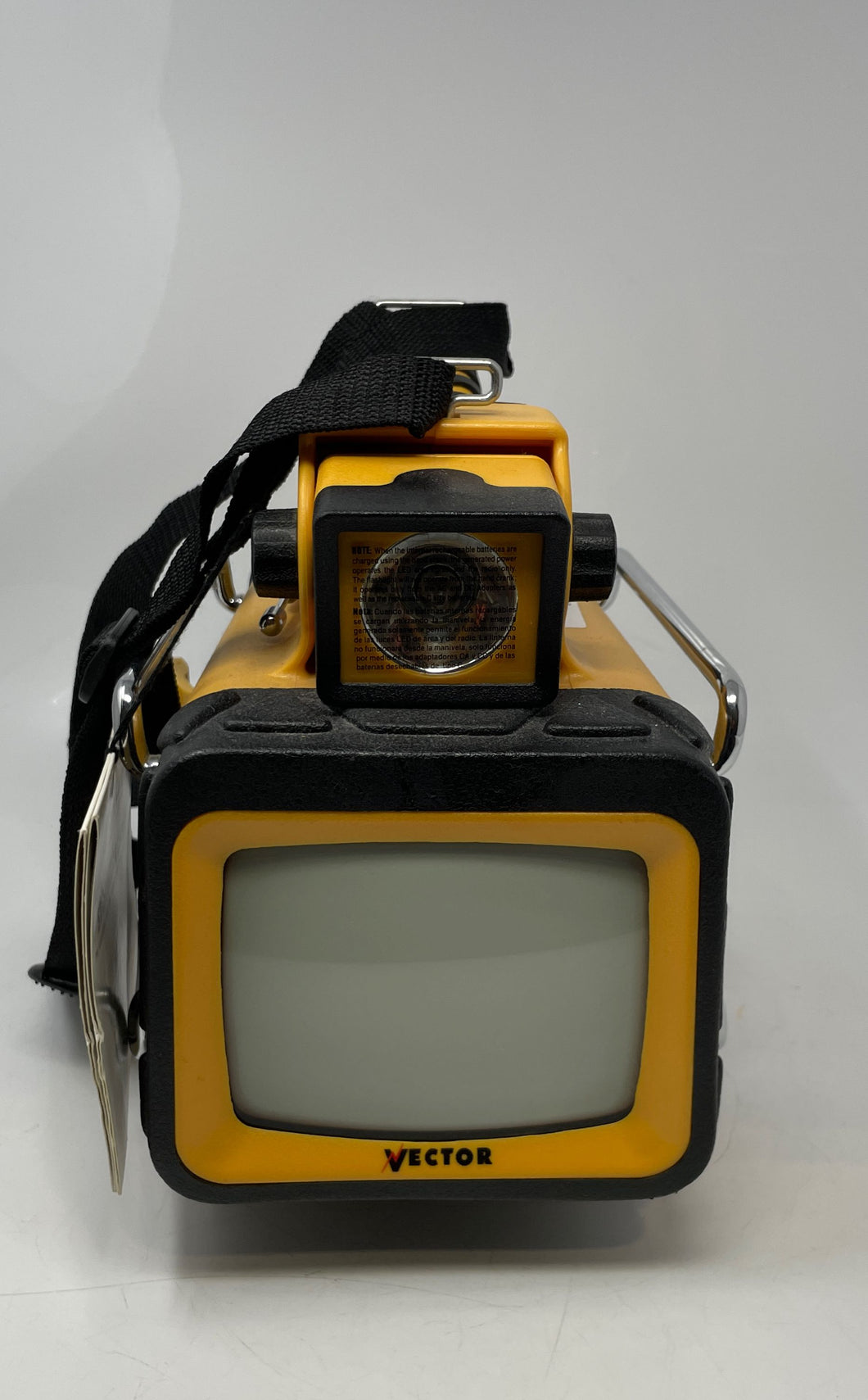 Vector Storm Tracker VEC135 Yellow Black TV Lantern AM/FM Radio Not Tested
