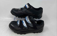 Load image into Gallery viewer, Shimano Womens SH-WM51 Black Hook &amp; Loop Mountain Cycling Shoes Size 6.5
