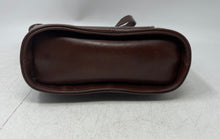 Load image into Gallery viewer, Michelle Ashley Womens Brown Leather Adjustable Strap Flap Over Crossbody Bag
