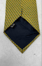 Load image into Gallery viewer, Alfredo Bendiny Mens Yellow Printed Silk Adjustable Formal Pointed Tie
