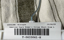 Load image into Gallery viewer, American Eagle Outfitters Mens Gray White Trekker Drawstring Chino Shorts Size L
