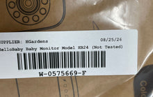 Load image into Gallery viewer, HelloBaby Model HB24 Digital Wireless Video Baby Monitor Night Vision Not Tested
