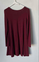 Load image into Gallery viewer, Old Navy Womens Red Round Neck Long Sleeve A-Line Dress Size XS
