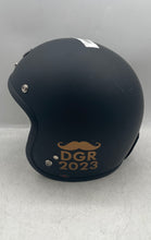 Load image into Gallery viewer, Alpha Cycles Black Open Face Retro Motorcycle Helmet Size XL
