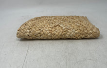 Load image into Gallery viewer, Unbranded Womens Beige Woven Straw Braided Flap Mini Clutch Purse
