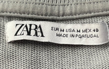 Load image into Gallery viewer, Zara Mens Gray Short Sleeve Round Neck Pullover Casual T-Shirt Size Medium
