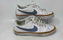 Load image into Gallery viewer, Nike Womens Court Legacy NN DH3161-108 White Blue Gold Sneakers Shoes Size 9.5
