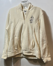Load image into Gallery viewer, Walt Disney World Womens Beige Minnie Mouse Embroidered Full-Zip Hoodie Size XL
