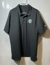 Load image into Gallery viewer, Nike Mens Dri-Fit Gray NFL Miami Dolphins Short Sleeve Football Polo Shirt Sz XL
