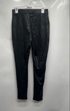 Load image into Gallery viewer, Berkley Jensen Womens Black Faux Leather Skinny Leg Ankle Pants Size S With Tag
