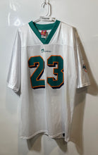 Load image into Gallery viewer, Reebok Mens White Miami Dolphins Ronnie Brown #23 V-Neck Football Jersey Size XL

