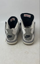 Load image into Gallery viewer, Nike Kids Air Jordan 4 Retro IB4171-100 White Black Sneaker Shoes Size 4Y
