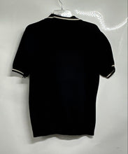 Load image into Gallery viewer, Forever 21 Mens Black Short Sleeve Front Quarter-Zip Collared Polo Shirt Size L

