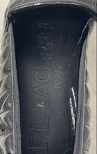 Load image into Gallery viewer, Karl Lagerfeld Womens Desta Black Leather Slip-On Espadrille Flats Size 6.5 B
