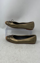 Load image into Gallery viewer, Kenneth Cole Womens Parking Gold Brown Leather Slip-On Ballet Flats Size 8 M
