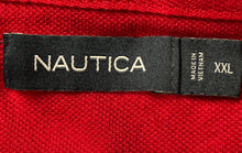 Load image into Gallery viewer, Nautica Mens Red Black White Colorblock Short Sleeve Collared Polo Shirt Sz XXL
