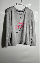 Load image into Gallery viewer, Karl Lagerfeld Womens Gray Heather Eiffel Tower Graphic Pullover Sweatshirt XL

