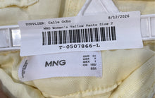 Load image into Gallery viewer, MNG Womens Yellow High Waist Pockets Denim Wide-Leg Jeans Pants Size 2
