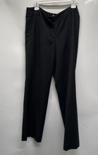 Load image into Gallery viewer, Nine West Womens Black Flat Front Slash Pockets Wide-Leg Dress Pants Size 10
