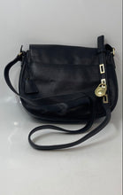 Load image into Gallery viewer, Michael Kors Womens Bedford Black Pebbled Leather Flap Crossbody Bag With Tag
