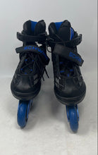 Load image into Gallery viewer, Schwinn Boys ABEC-7 Blue Black 76MM Adjustable Inline Roller Skates Size 8-9
