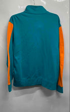 Load image into Gallery viewer, NFL Mens Aqua Orange Miami Dolphins Pockets Full-Zip Jacket Size Large
