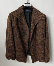 Load image into Gallery viewer, Jones New York Womens Multicolor Tweed Long Sleeve Two-Button Blazer Size 22W
