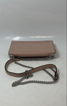 Load image into Gallery viewer, Aldo Womens Nude Leather Embossed Logo Chain Strap Crossbody Bag

