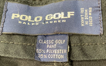 Load image into Gallery viewer, Polo Golf Ralph Lauren Mens Black Button Front Classic Chino Pants Size 40/34
