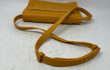 Load image into Gallery viewer, Pomikaki Womens Chiara Yellow Faux Leather Adjustable Strap Crossbody Bag

