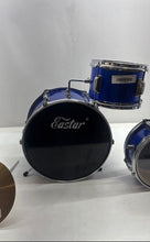 Load image into Gallery viewer, Eastar Blue Percussion Musical Instrument 3-Piece Drum Set With Cymbal
