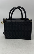Load image into Gallery viewer, Steve Madden Womens Black Faux Leather Top Zipper Double Handle Crossbody Bag
