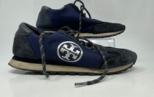Load image into Gallery viewer, Authentic Tory Burch Womens Navy Blue Lace-Up Low Top Sneakers Shoes Size 8.5 M
