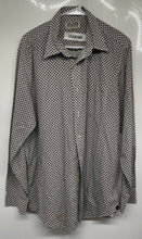 Load image into Gallery viewer, Lucky Brand Mens Gray White Long Sleeve Collared Button-Up Shirt Size Large
